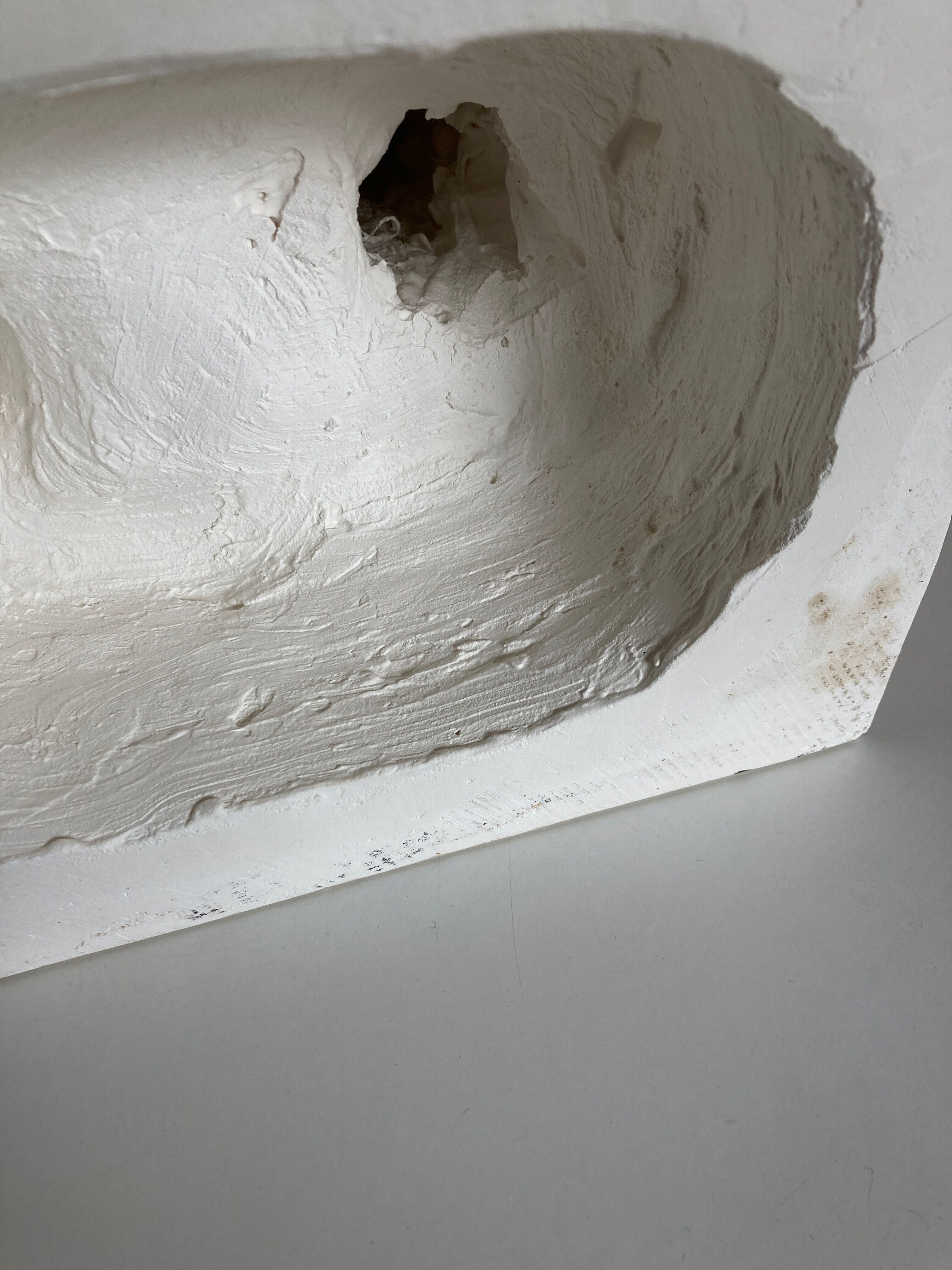 Buste d'Héraclès nu en plâtre XXXL Le Louvre