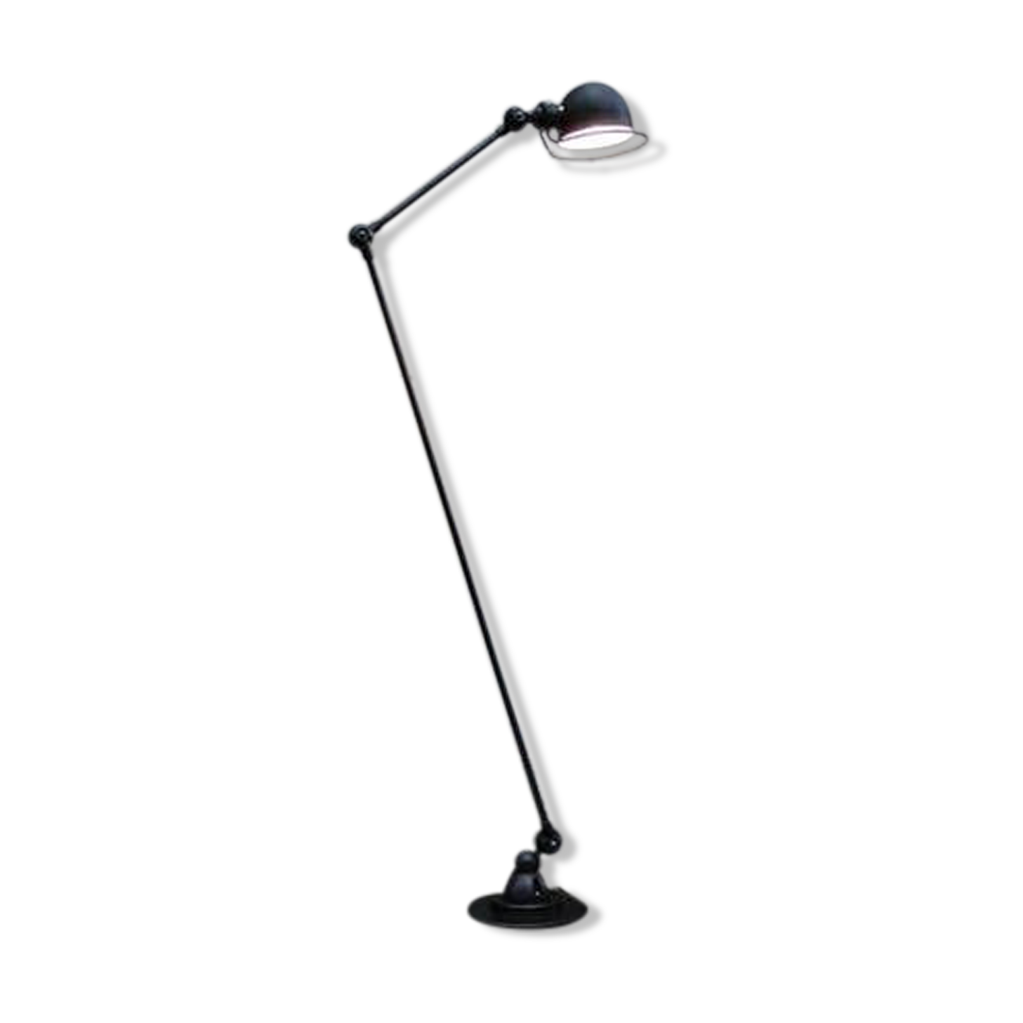 Lamp Jielde vintage graphite e-reader 2 arms of Jean Louis Domecq 1960
