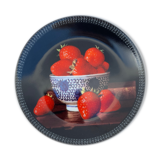 Jean-Claude Chauray strawberry plate for Bernardaud Limoges