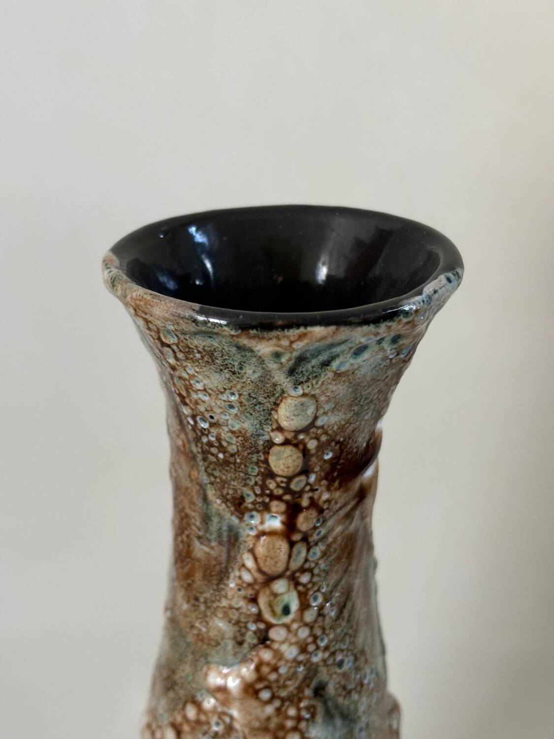 Vintage fat lava vase