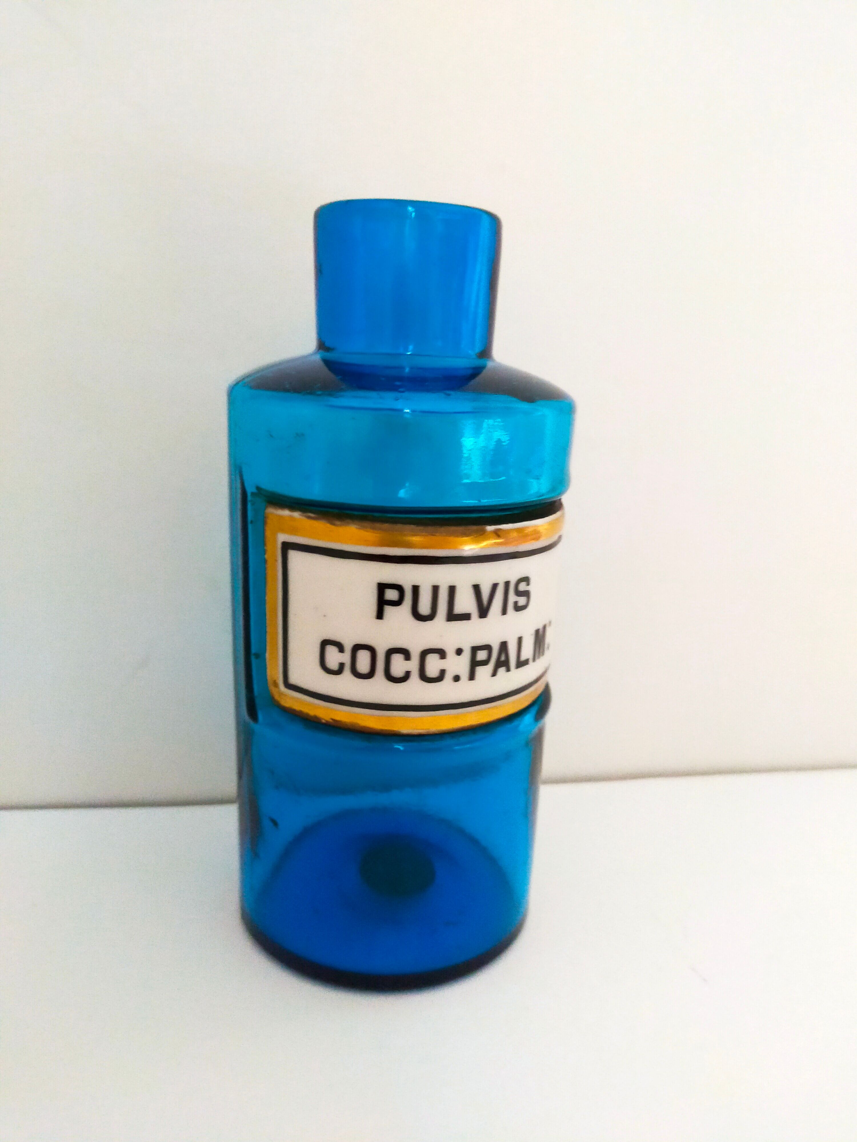 Blue pharmacy pot Tissier Paris Napoleon III