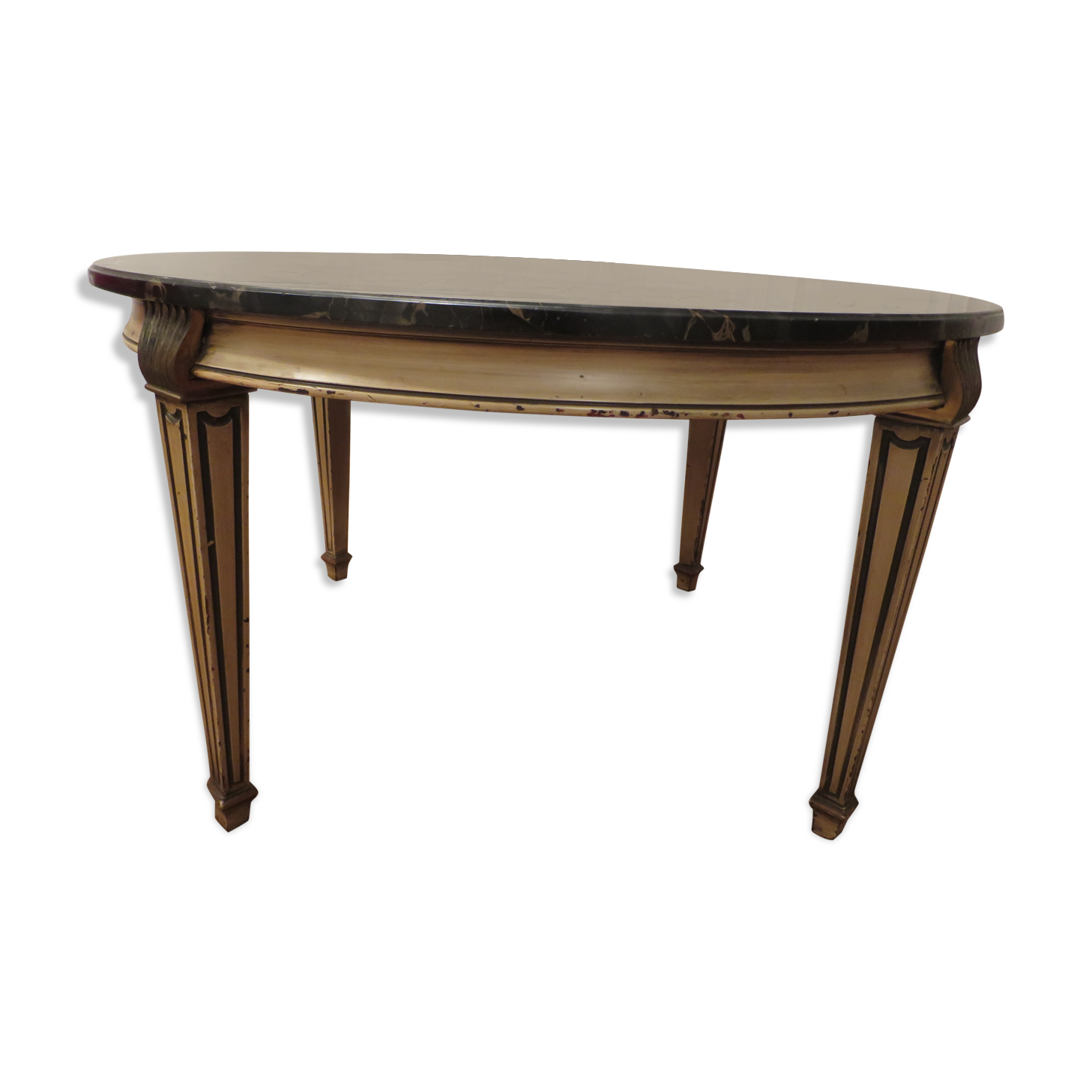 Table basse avec plateau marbre