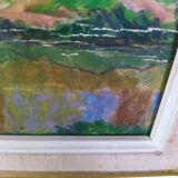 Painting by rene beauclair (1875-1960) painter of montauban the lespinet canal