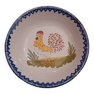 Charolles earthenware rooster dish