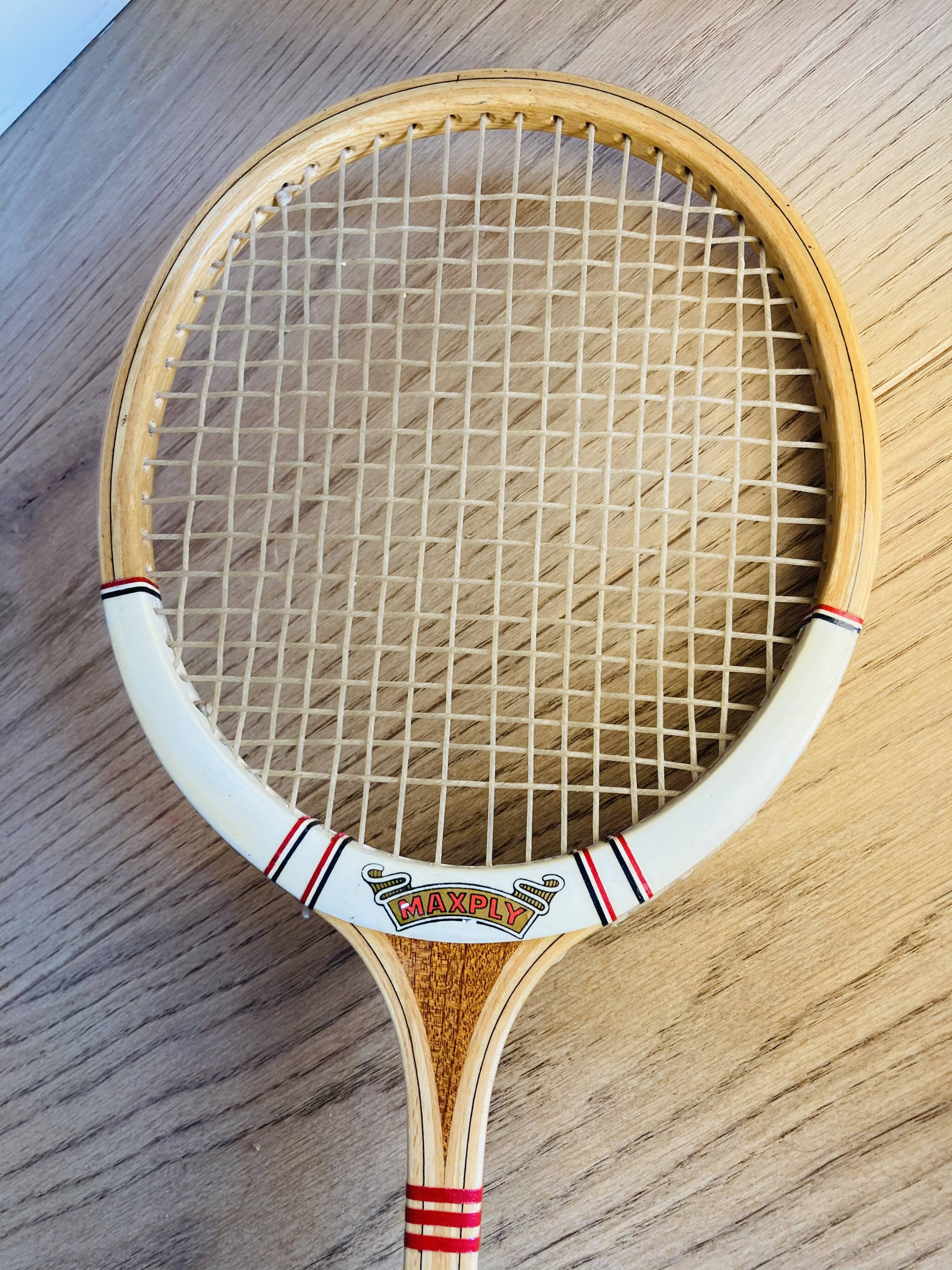 2 antique squash rackets