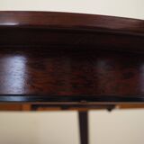 Round rosewood table, Danish design, 1970s, manufacturer: Omann Jun