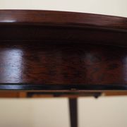 Round rosewood table, Danish design, 1970s, manufacturer: Omann Jun