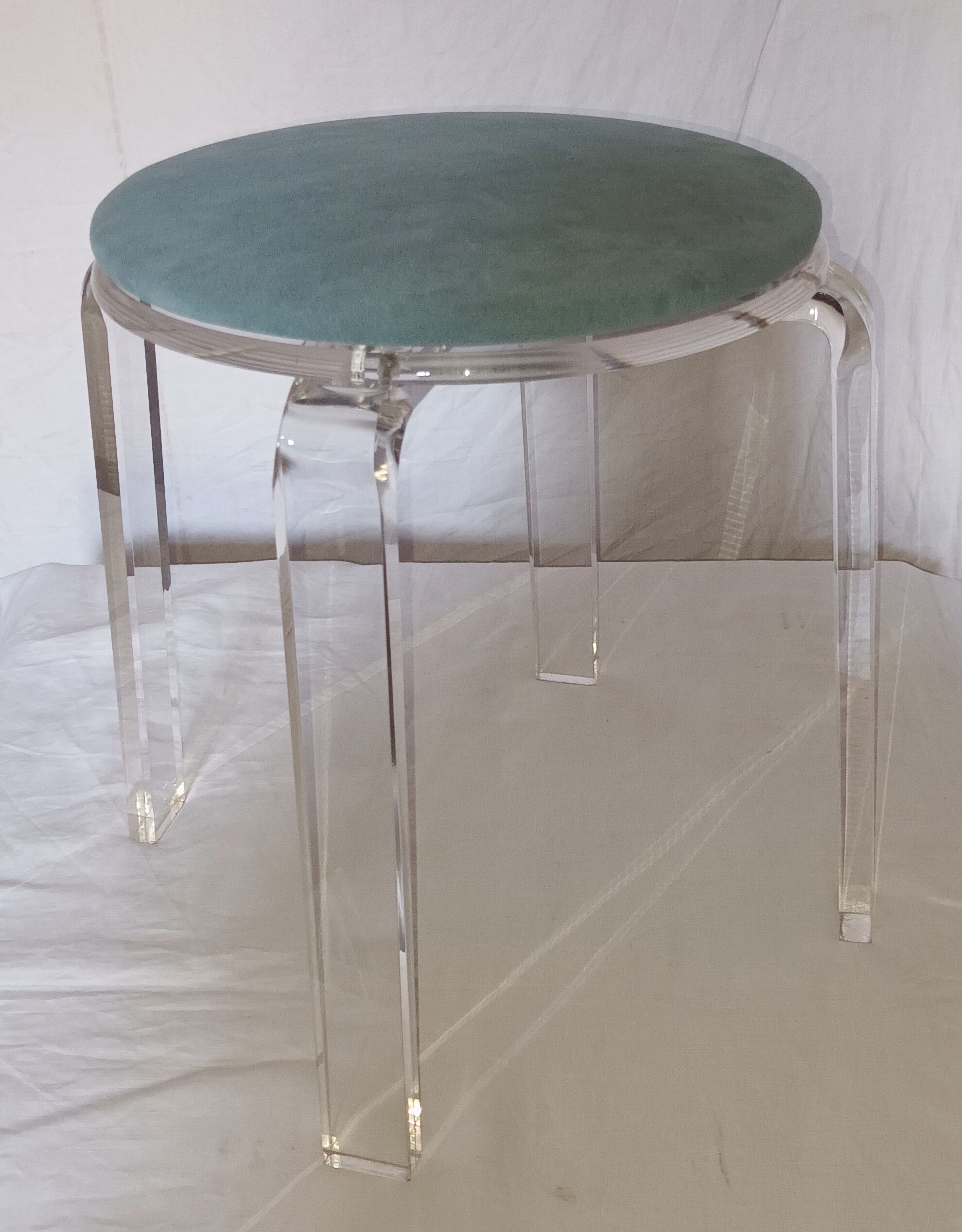 Plexiglas stool from the 80s
