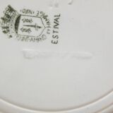 4 flat plates Terre de Fer Saint Amand and Hamage summer model