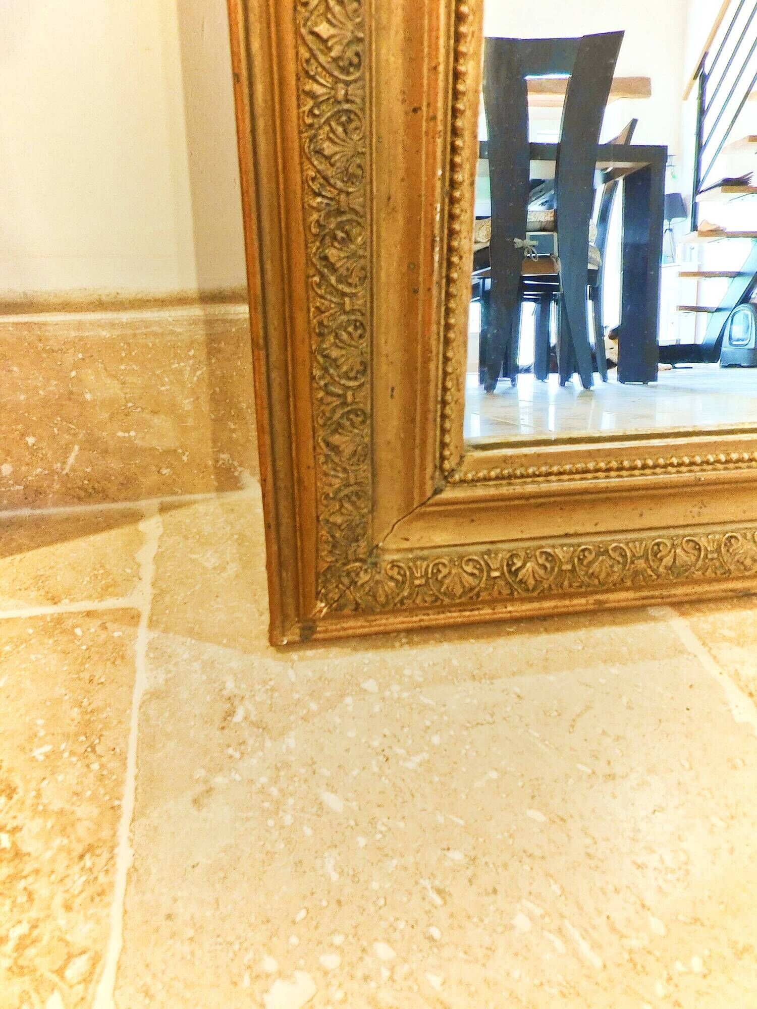 Louis philippe mirror in gilded wood (19)