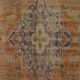 One-of-a-kind turkish handwoven vintage rug - rustic vintage charm 290x 140