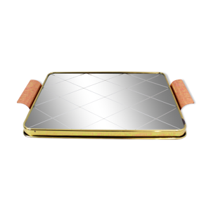 plateau miroir vintage