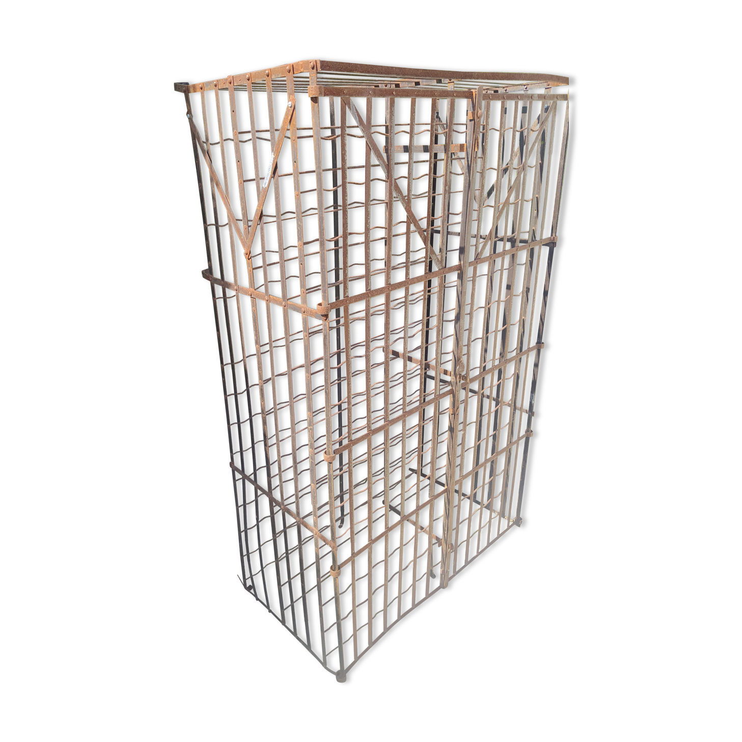 Bottle locker with doors