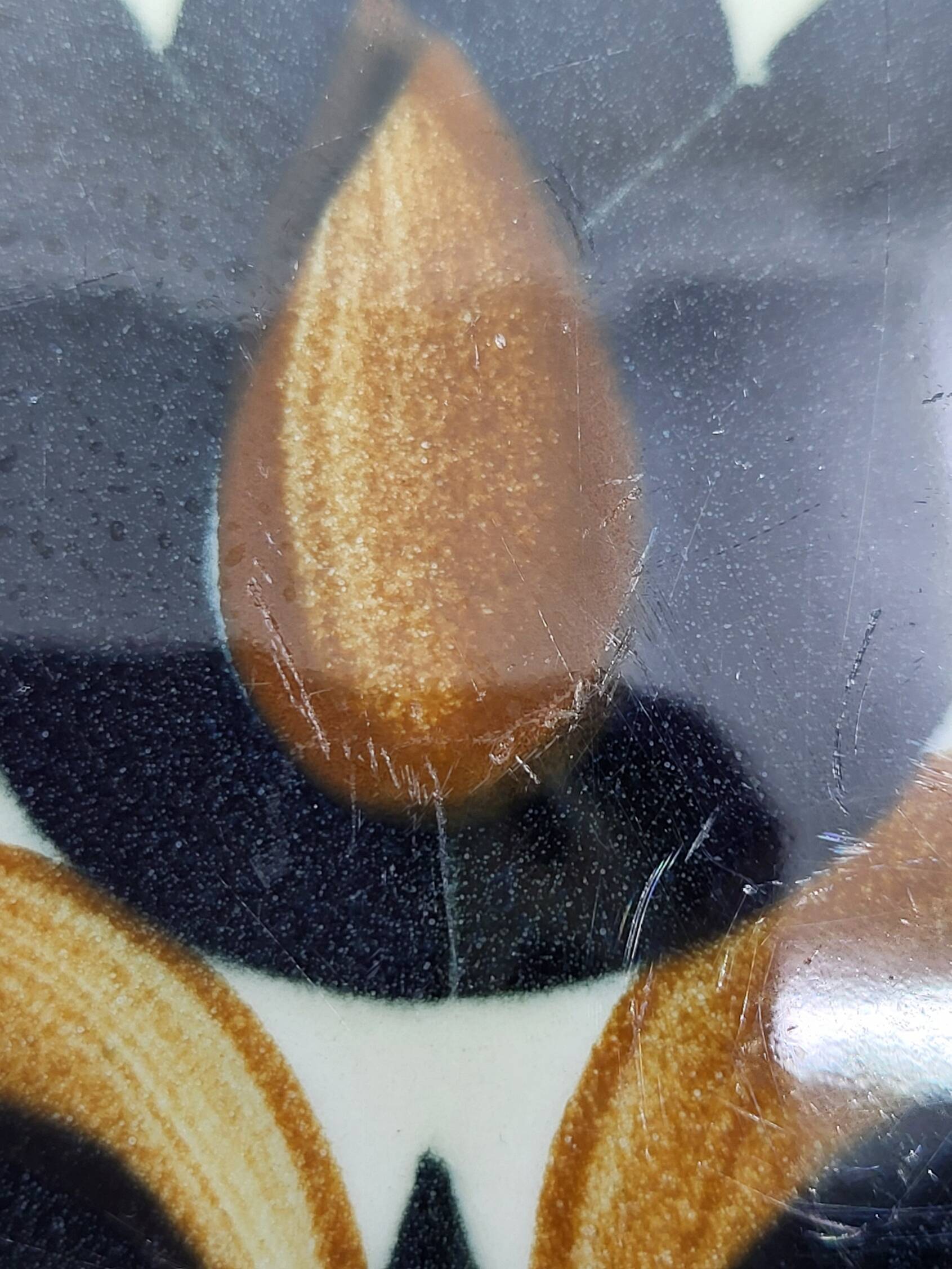 Boch la Louvière Kimono plate set Belgium 1970 (Set of 7)