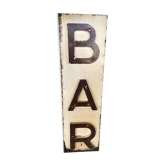 Bar sign plate
