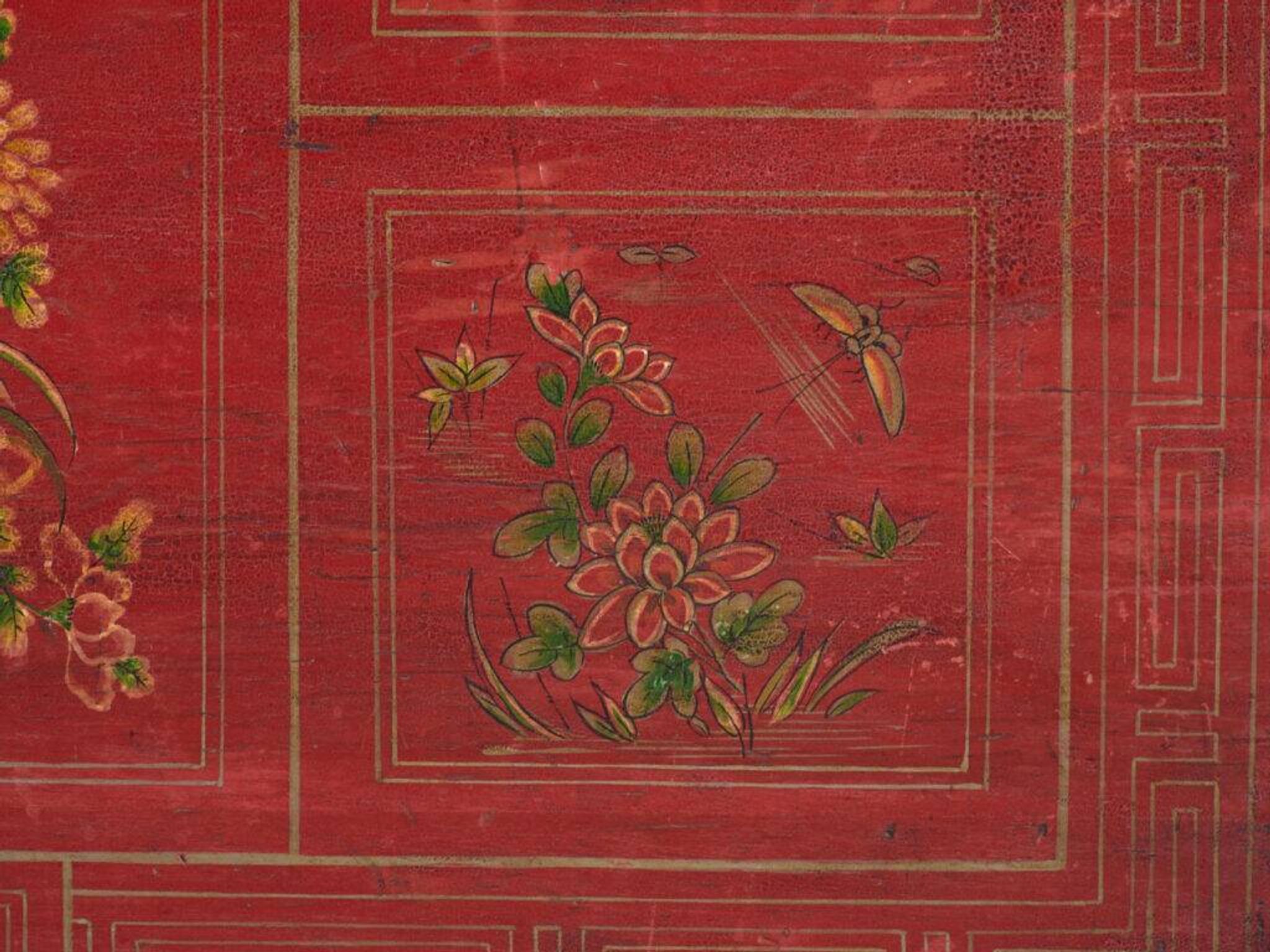 Coffre chinois avec peinture originale – Chine, vers 1900