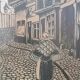 Flemish engraving hand-painted signed r.verhulst 1943