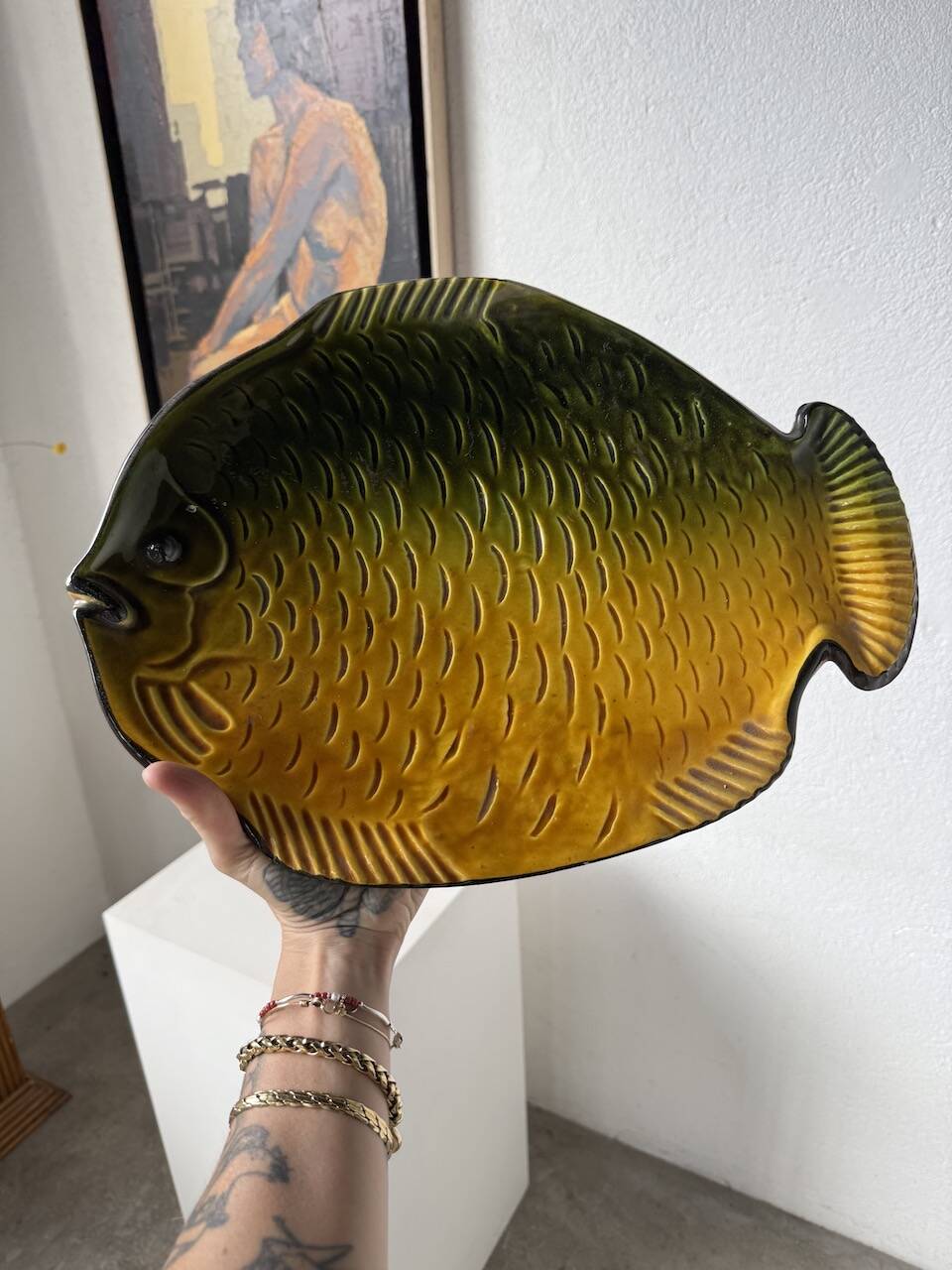 Serving plate "fish" Vallauris
