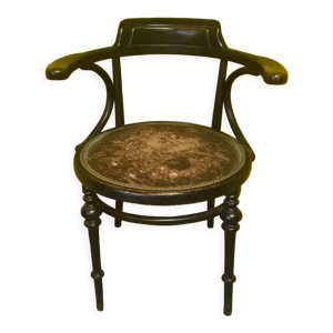fauteuil antique en bois