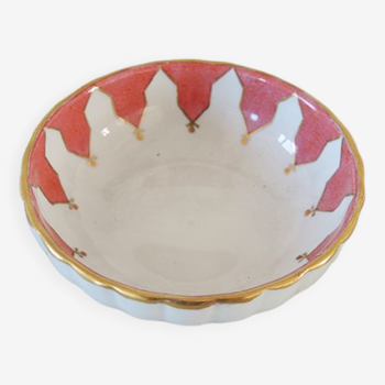 Ancien bol en porcelaine de pillivuyt décor rose & or