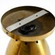 A pair of large, original Mid Century Modern brass ceiling lamps