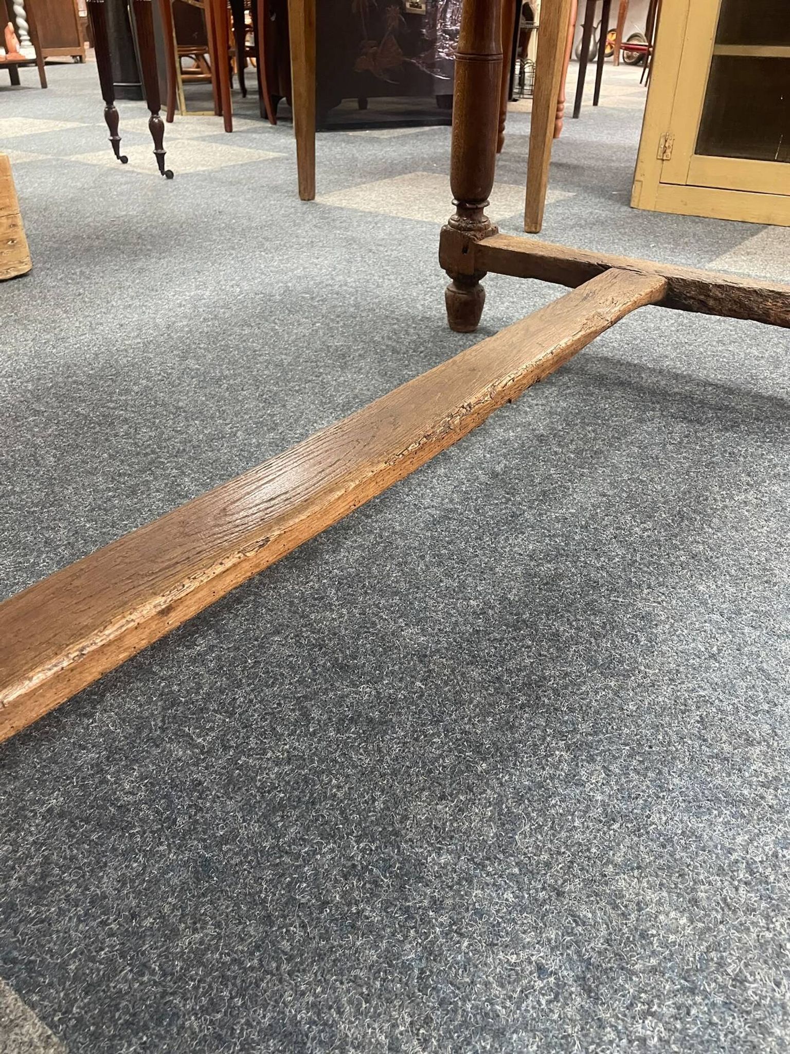 Old Louis XIII farmhouse table in solid oak – Console / Island of