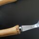 Salad servers with bamboo handles