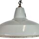 Industrial Grey Enamel Factory Pendant Lamp from Thorlux, 1960s