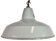 Lampe suspendue en émail gris industriel de Thorlux, années 1960