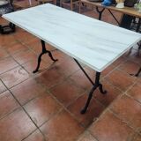 Bistro table with marble top