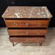 Commode Louis XV en bois de rose avec marbre