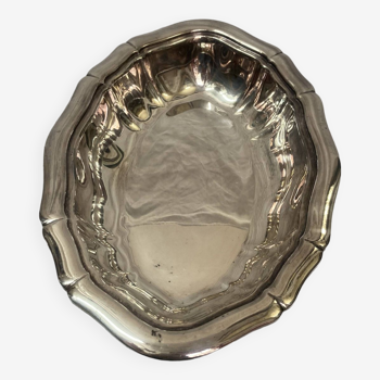 silver serving dish, 1970