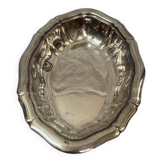 silver serving dish, 1970