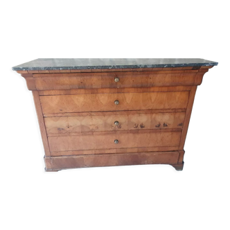 Commode Louis Philippe avec plateau en marbre