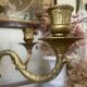 Antique 5-light brass candlestick