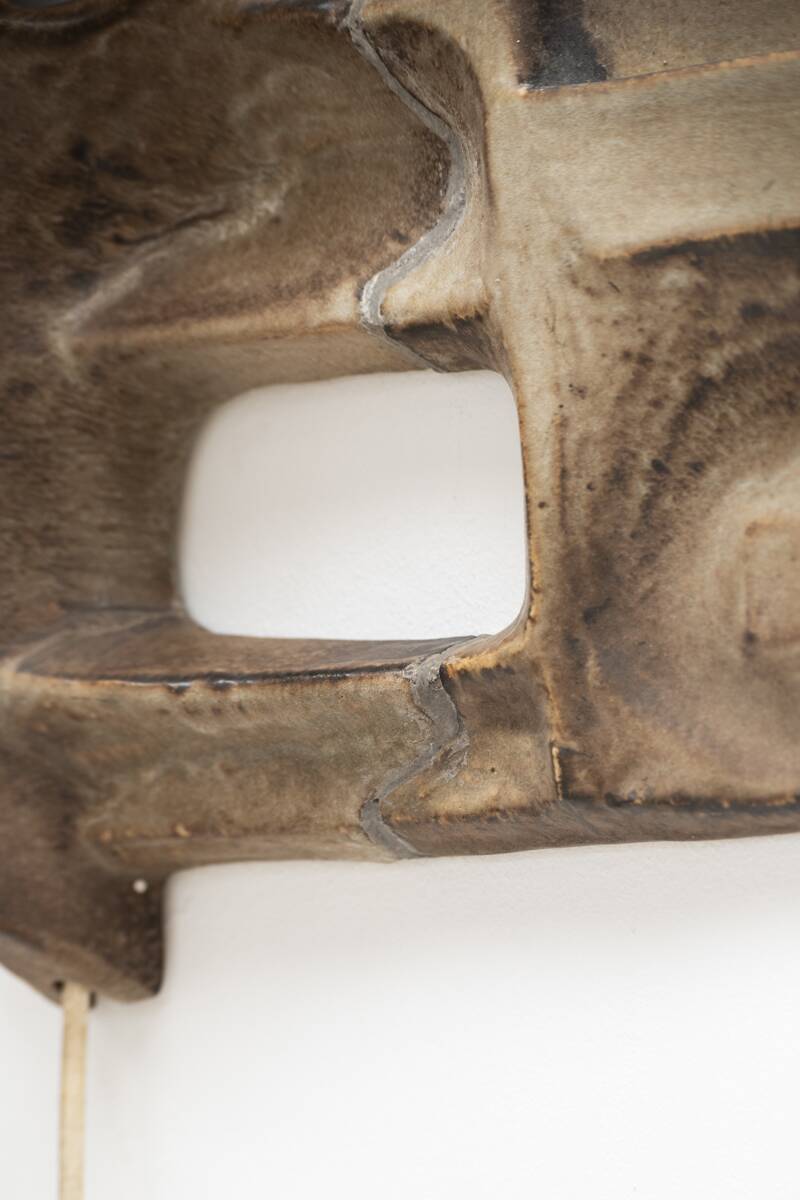 Brutalist wall lamp by Matt Camps for Loré Ceramics, the Netherlands, 1960s