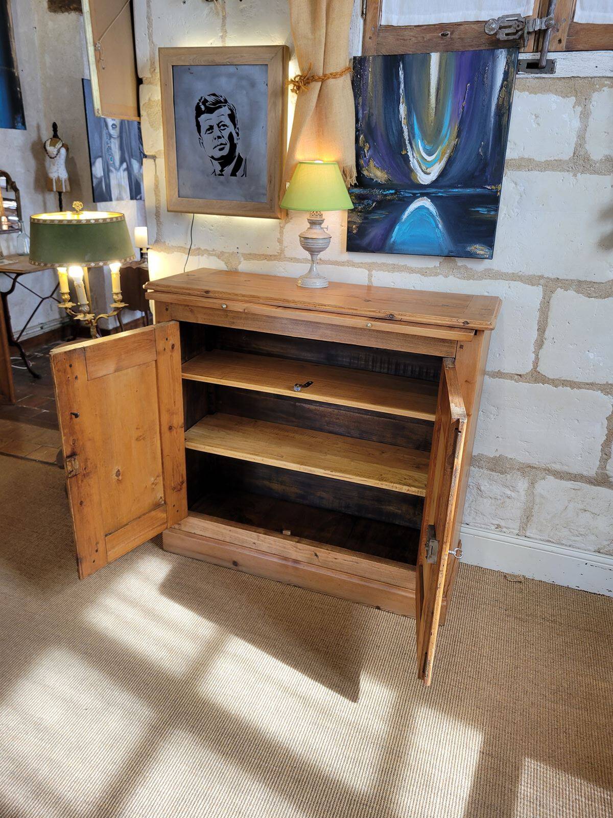 Narrow old sideboard