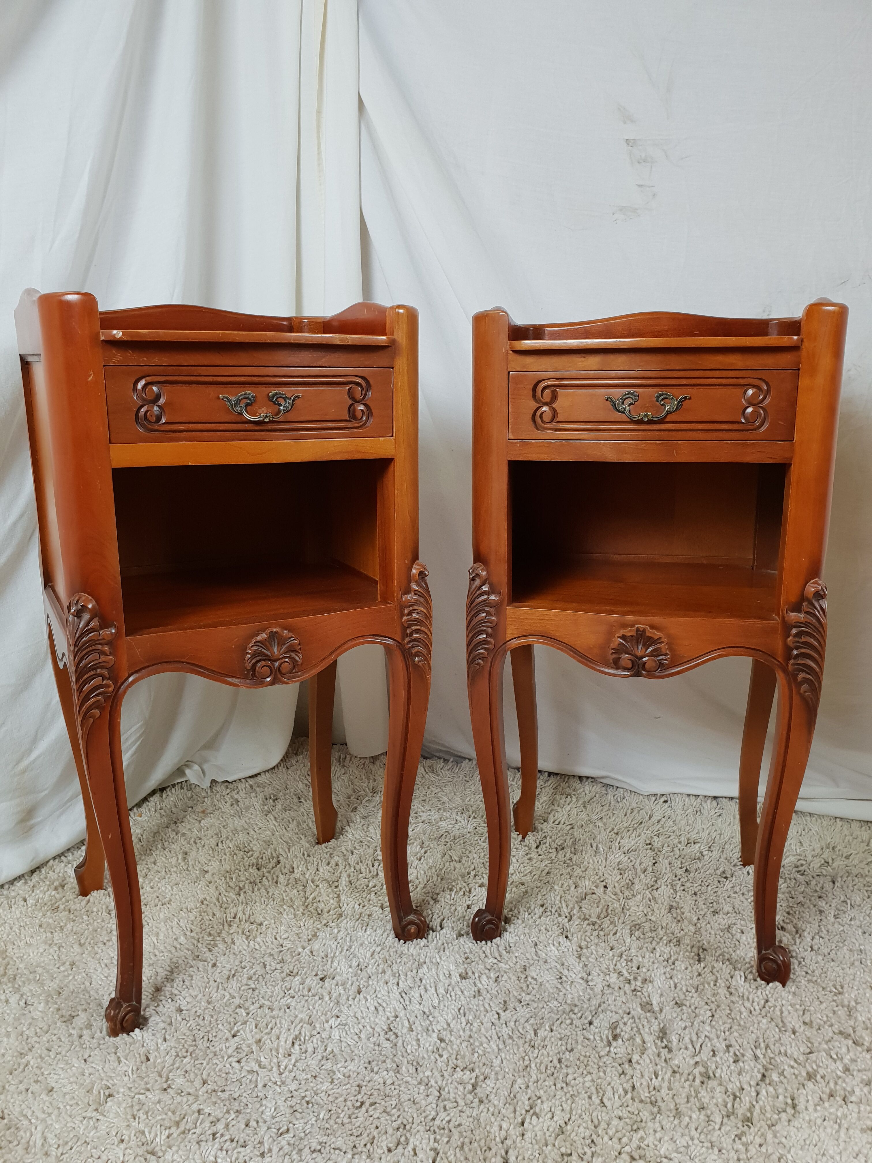 Pair of Louis XV style bedside tables