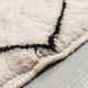 Moroccan Berber carpet m'rirt ecru black diamonds 3,72x3,10m