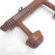 Wooden coat rack bamboo style 4 hooks mushroom shape