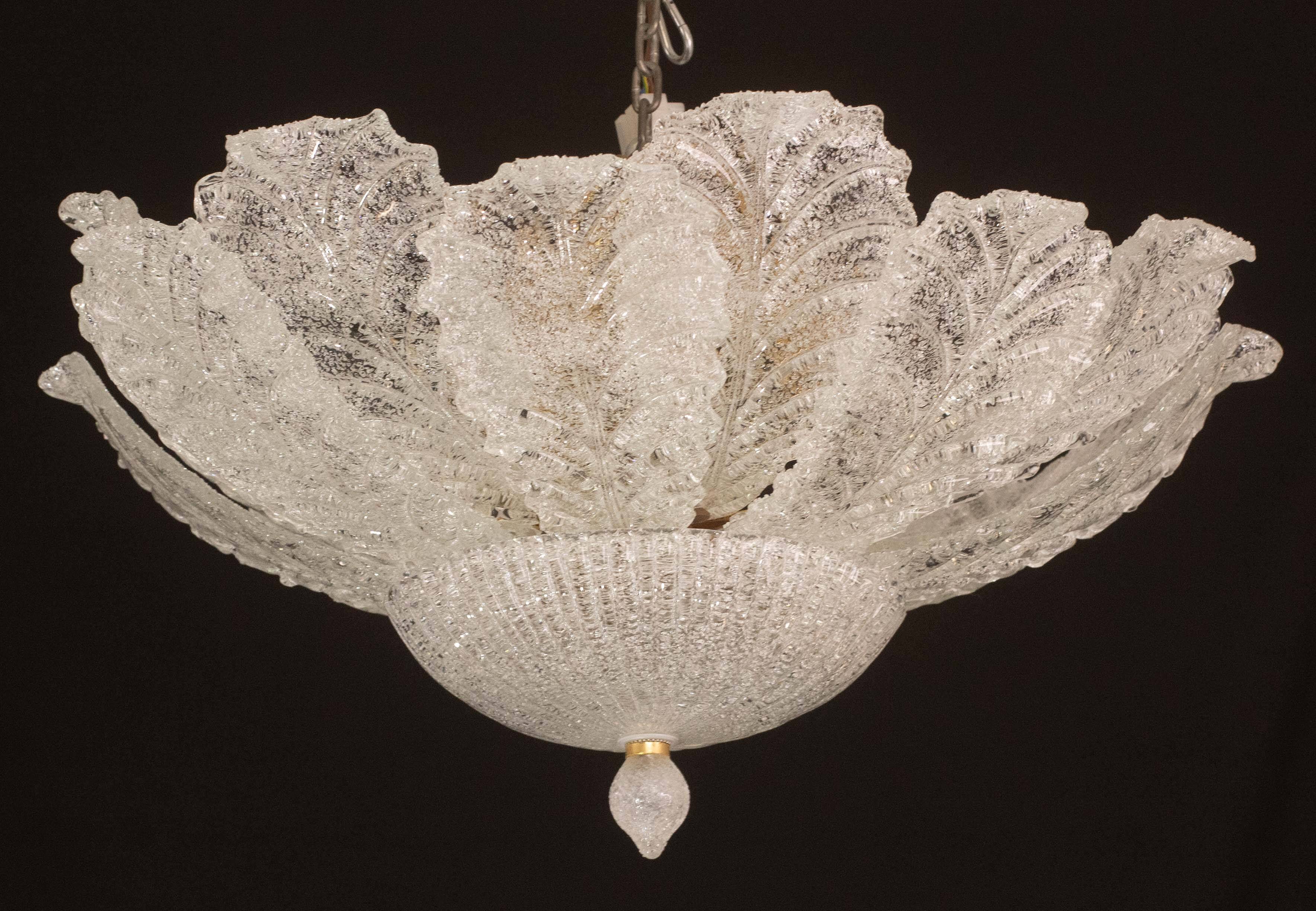 Napoli, Italian Murano Glass Ceiling Light or Flush Mount, 1970s