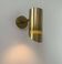Vintage adjustable wall light, solid perforated brass, France 1960
