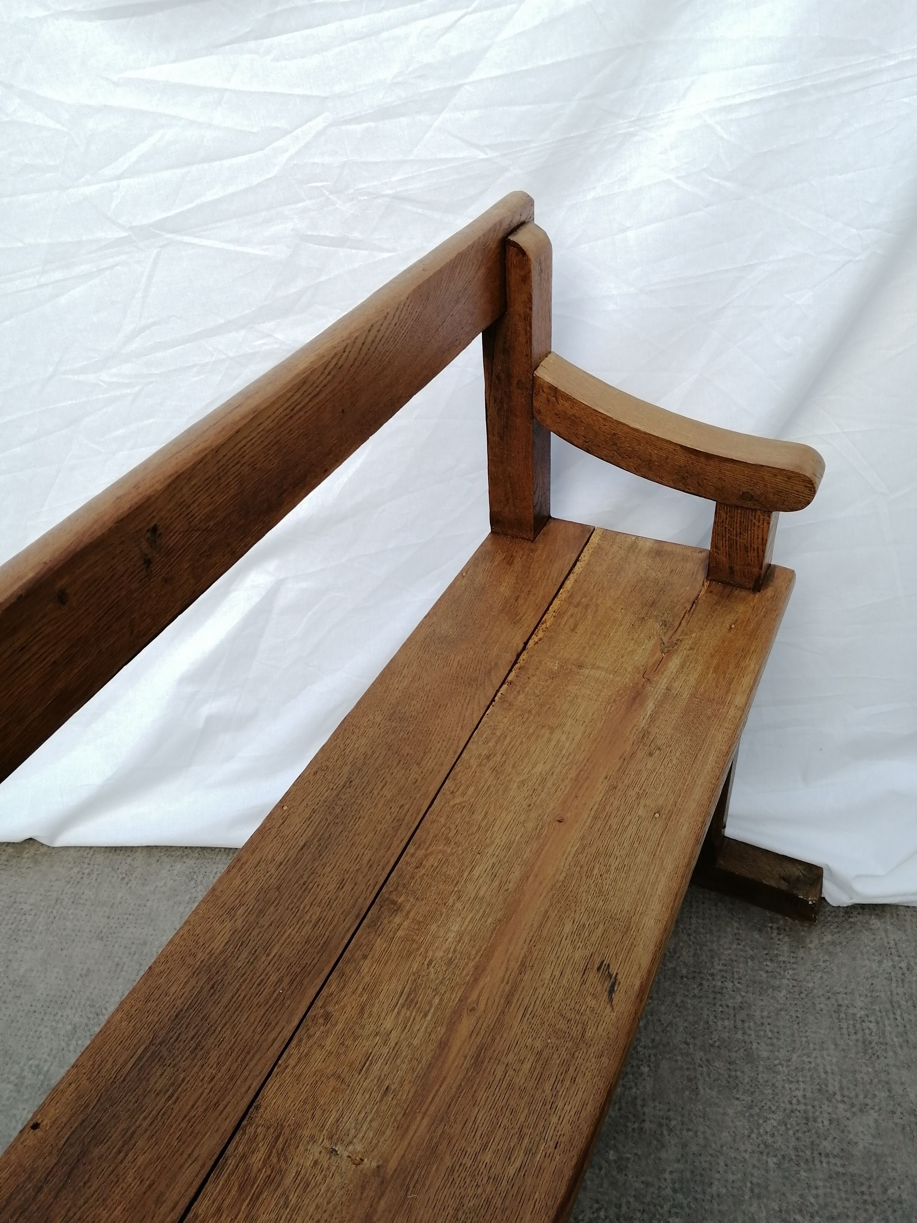 1850 oak priory bench