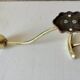 Brass coat rack or coat hook