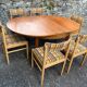 Table + 6 chaises baumann vintage 1970