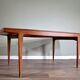 Extending teak table