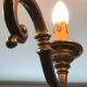 Lustre bronze 6 branches néoclassique