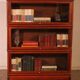 Globe Wernicke Library in mahogany, consisting of 3 pieces.