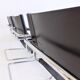 Set of 6 leather cantilever chairs