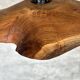 Small pendant light in corrugated teak leaf (Small D:30 H:20)
